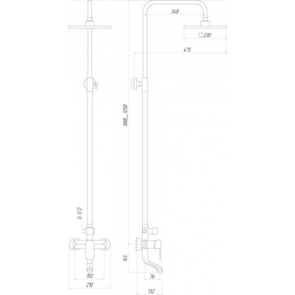Душова система Globus Lux DS-006A