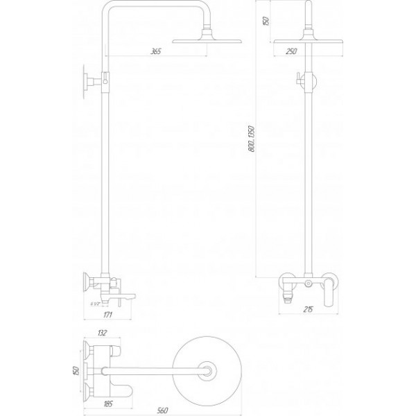Душова система Globus Lux GLA-0002N