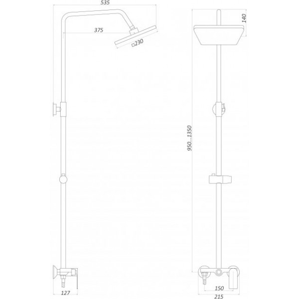 Душова система Globus Lux GLA-0005N