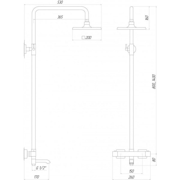 Душова система Globus Lux GLM-0041T