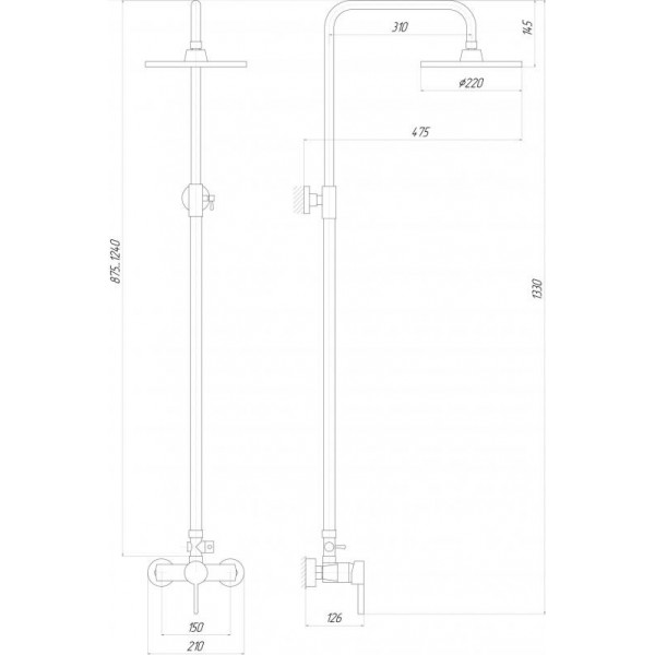 Душова система Globus Lux GLSO-0001