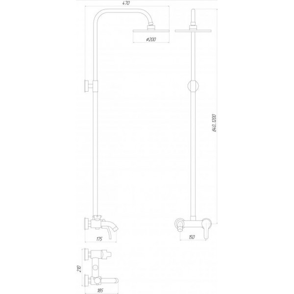 Душова система Globus Lux GLSO-1111