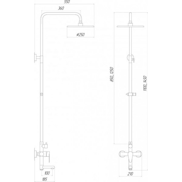 Душова система Globus Lux MAIN SM-SH-02