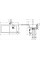 Кухонна мийка Hansgrohe C51-F450-08 Сombi 1050x510 полиця праворуч, із змішувачемSelect. Chrome (43219000)