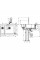 Кухонна мийка Hansgrohe C51-F635-09 Сombi 770x510 на дві чаші 180/450 Select із змішувачем Chrome (43220000)