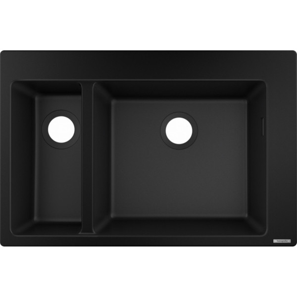 Кухонна мийка Hansgrohe C51-F635-09 Сombi 770x510 на дві чаші 180/450 Select із змішувачем Chrome (43220000)
