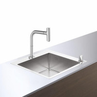Кухонна мийка Hansgrohe C71-F450-06 Сombi 550x500 із змішувачем 2Jet Sbox Stainless Steel (43201800)