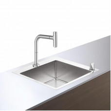 Hansgrohe C71-F450-06 Сombi 550x500 із змішувачем 2Jet Sbox Stainless Steel (43201800)