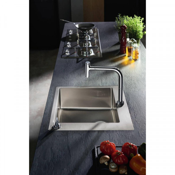 Кухонна мийка Hansgrohe C71-F450-06 Сombi 550x500 із змішувачем 2Jet Sbox Stainless Steel (43201800)