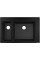 Кухонна мийка Hansgrohe S510-F635 770х510 на дві чаші 180/450 Graphiteblack (43315170)