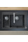Кухонна мийка Hansgrohe S510-F635 770х510 на дві чаші 180/450 Graphiteblack (43315170)