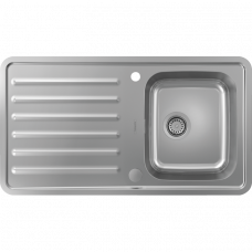 Hansgrohe S4111-F340 на стільницю 915х505 з сифоном (43340800) Stainless Steel