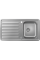 Кухонна мийка Hansgrohe S4111-F340 на стільницю 915х505 з сифоном (43340800) Stainless Steel
