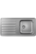 Кухонна мийка Hansgrohe S4111-F400 на стільницю 975х505 із сифоном (43341800) Stainless Steel