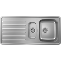 Кухонна мийка Hansgrohe S4111-F540 на стільницю 1075х505 із сифоном (43342800) Stainless Steel