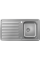 Кухонна мийка Hansgrohe S4113-F340 на стільницю 915х505 із сифоном automatic (43337800) Stainless Steel