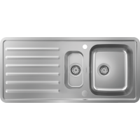 Кухонная мойка Hansgrohe S4113-F540 на столешницу 1075х505 с сифоном automatic (43339800) Stainless Steel