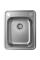 Кухонна мийка Hansgrohe S412-F340 на стільницю 420х520 із сифоном automatic (43334800) Stainless Steel