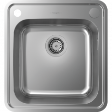 Hansgrohe S412-F400 на стільницю 480х520 із сифоном automatic (43335800) Stainless Steel
