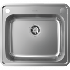 Hansgrohe S412-F500 на стільницю 580х520 із сифоном automatic (43336800) Stainless Steel