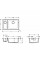 Кухонна мийка Hansgrohe S510-U635 під стільницю 710х450 дві чаші 180/450 Graphiteblack (43433170)