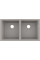 Кухонна мийка Hansgrohe S510-U770 під стільницю 820х450 на дві чаші 370/370 Concretegrey (43434380)