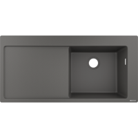 Кухонна мийка Hansgrohe S514-F450 1050х510 полиця ліворуч Stonegrey (43314290)