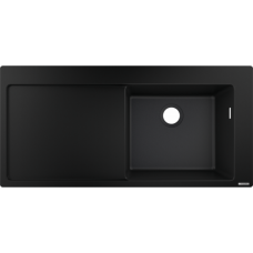 Кухонна мийка Hansgrohe S514-F450 1050х510: полиця ліворуч Graphiteblack (43314170)