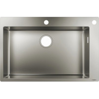 Кухонная мойка Hansgrohe S712-F660 на столешницу 760х500 стальная (43308800) Stainless Steel