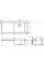 Кухонна мийка Hansgrohe S717-F450 на стільницю 2х35Ø 1045х510 поліця ліворуч Stainless Steel (43307800)
