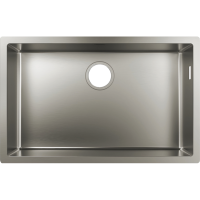 Кухонна мийка Hansgrohe S719-U660 під стільницю 710х450 (43428800) Stainless Steel