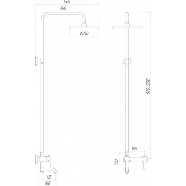 Душова система Globus Lux ALPEN SBT1-SH-02