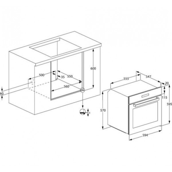 Духова шафа Beko BIS24300BDS