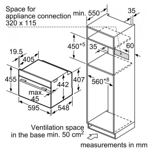 Духова шафа Bosch CMG633BW1