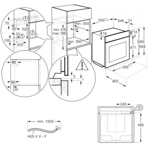 Духова шафа Electrolux OKD5C51V
