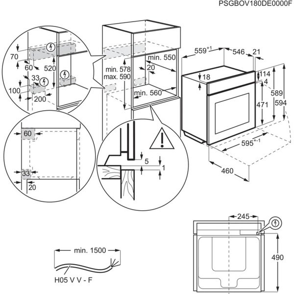 Духова шафа Electrolux OKD6P77WX