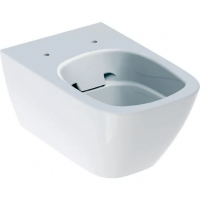 Унітаз Geberit Smyle Square воронкоподібний, закрита форма, Rimfree, білий (500.208.01.1)