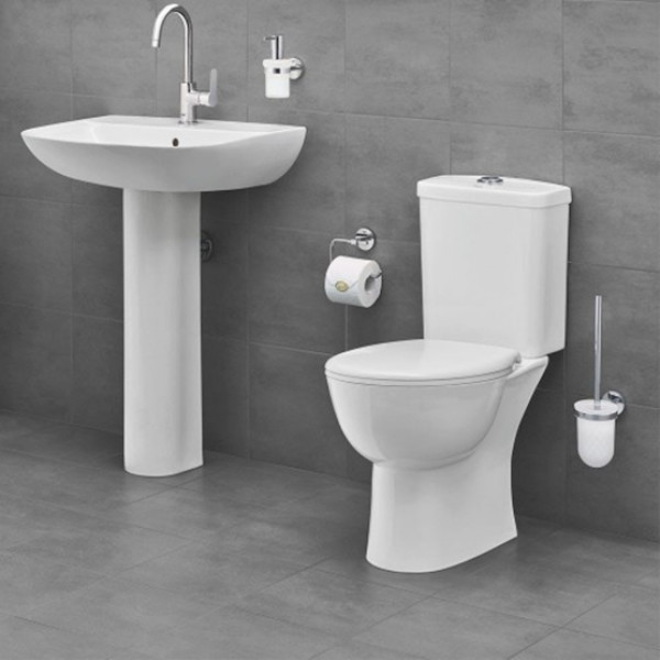 Унітаз Grohe Bau Ceramic з бачком і кришкою (39347000)