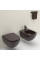 Унітаз Nic Design Pin 55х37 см с крышкой, Argilla matt (003709052/005712052)