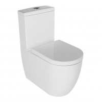 Унітаз Quarter Bath Deep 63cm з бачком, кришкою Standart і зливним механізмом, білий (70DE06001.00.1_30SCD.