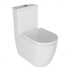 Унітаз Quarter Bath Deep 63cm з бачком, кришкою Slim і зливним механізмом, білий (70DE06001.00.1_30SCD.03WG
