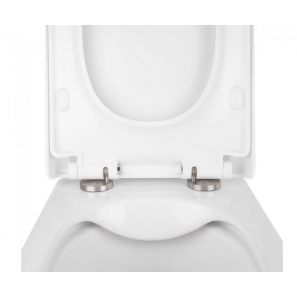Унітаз Qtap Tern безобідковий з сідінням Soft-close QT1733052ERW