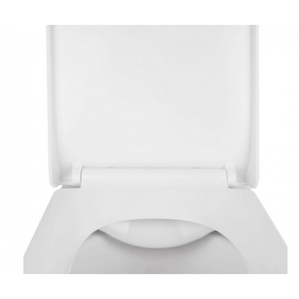 Унітаз Qtap Tern безобідковий з сідінням Soft-close QT1733052ERW