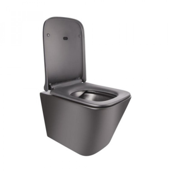 Унітаз Qtap Tern безобідковий з сідінням Soft-close QT1733052ERMB