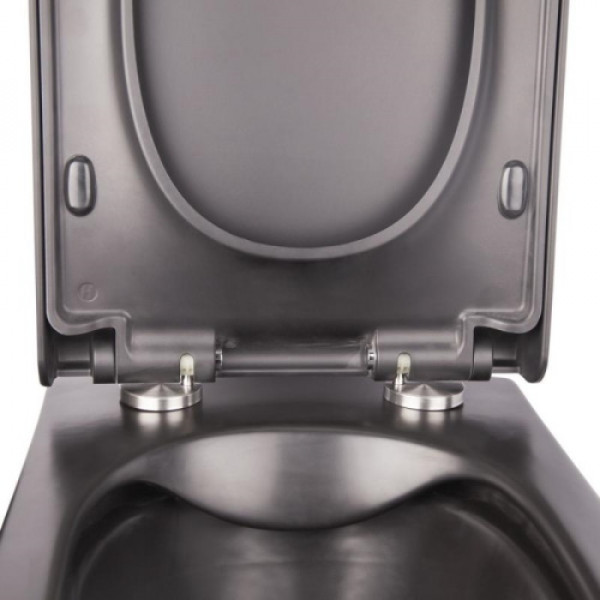 Унітаз Qtap Tern безобідковий з сідінням Soft-close QT1733052ERMB