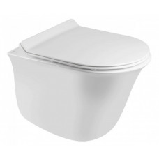 Унітаз Qtap Virgo безобідковий з сидінням Soft-close QT1833051ERMB