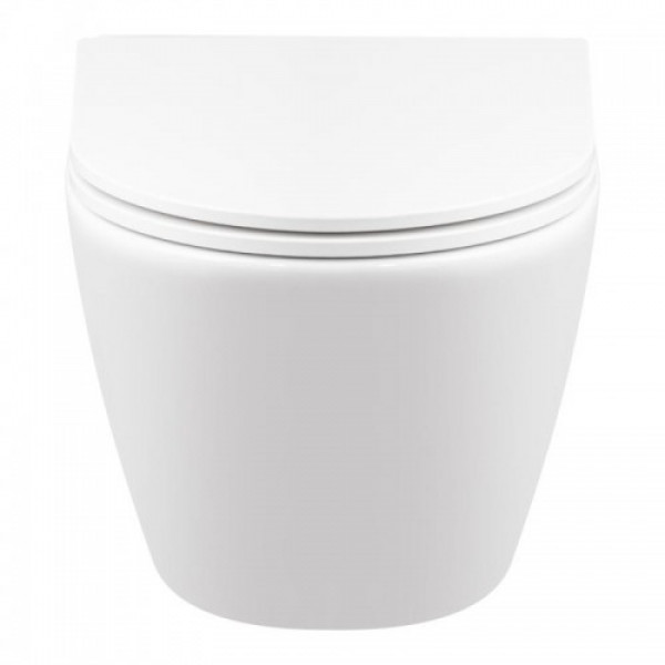 Унітаз Qtap Robin Mew безобідковий з сидінням Soft-close QT1333046EUQW