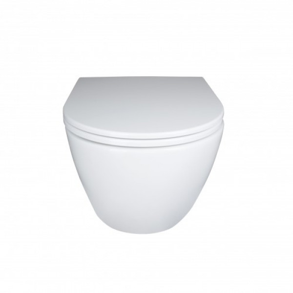 Унітаз Qtap Robin Mew безобідковий з сидінням Soft-close QT1333046EUQW