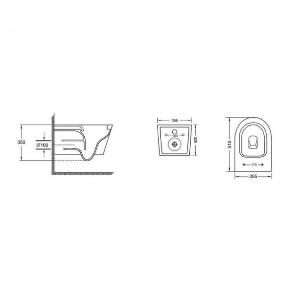 Унітаз Qtap Swan безободковий Ultra Quiet з сидінням Soft-close QT16335179W