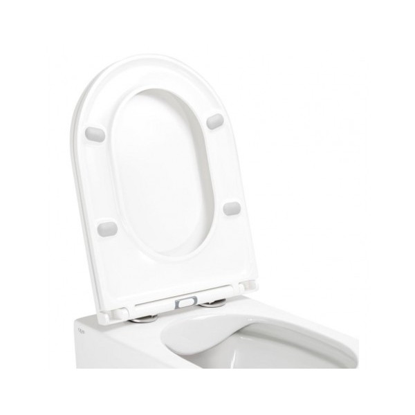Унітаз Qtap Scorpio безободковий Ultra Quiet з сидінням Soft-close QT1433053EUQW